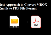 convert mbox emails to pdf file