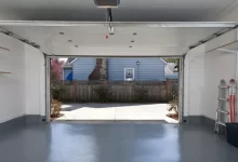 How do I open the Roller Garage Door from Outside?