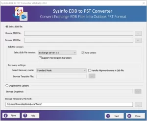 Convert Exchange Database to PST