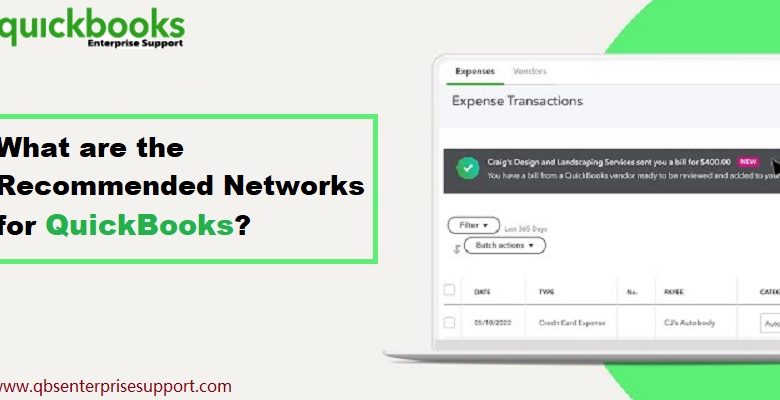 Recommended Networks for QuickBooks