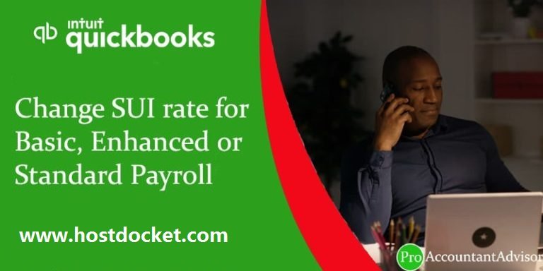 Change SUI rate for Basic Enhanced or Standard Payroll