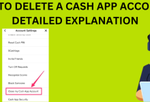 How to delete a cash app account