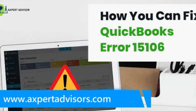 Learn how to reslove QuickBooks Error Code 15106