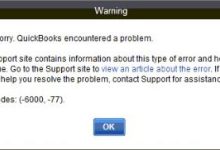 QB data files using some troubleshooting methods for the error code 6000 77 in QuickBooks you may have encountered.