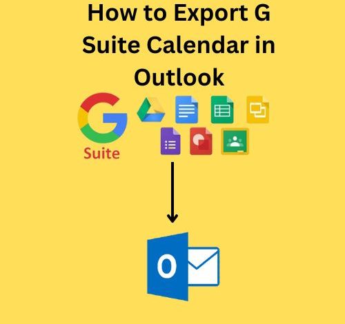 How to export G Suite Calender in Outlook