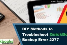 fix QuickBooks backup error 2277